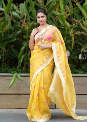 Pure Kora Banarasi Saree
