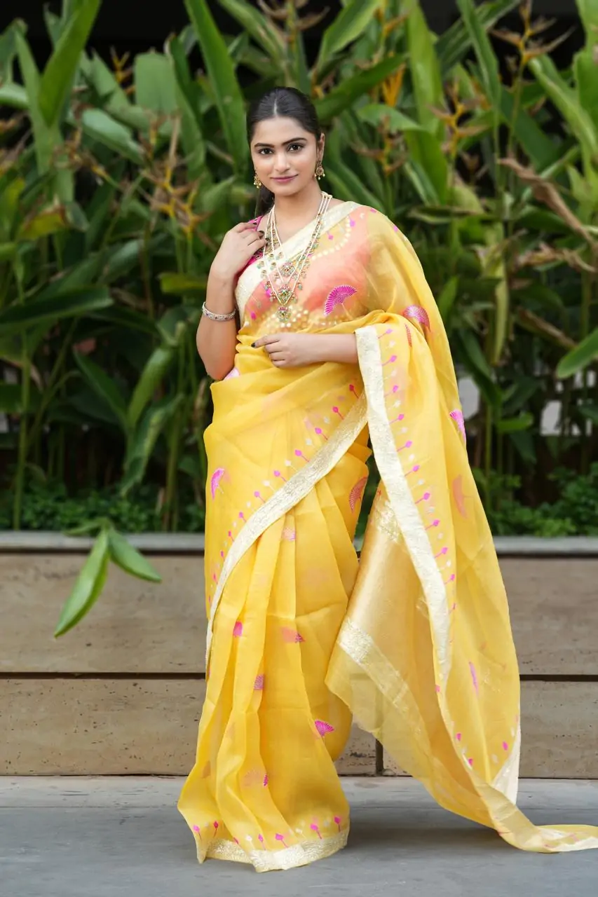 Pure Kora Banarasi Saree