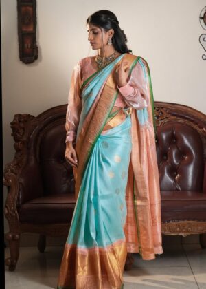 Gadwal Pattu Saree with Kanchi border