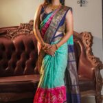 Twill Ikat Kanchi Saree
