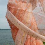 Pure Kora Inlay Sequin Border Saree Pure Kora Inlay Sequin Border Saree